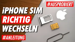 🍏 iPhone SIM-Karte wechseln ✅ ANLEITUNG: Wie SIM Karte einlegen oder tauschen (iPhone 13 etc.)?