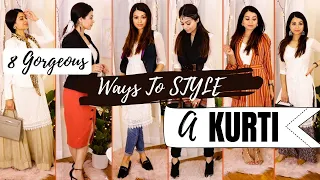 Look Stylish in Kurtis| 8 Ways To Style Kurti |Gulz_Beauty