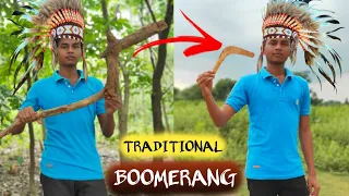 I have made a TRADITIONAL BOOMERANG like Australian aboriginal peoples || The Indian Youngster ||