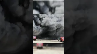 Под Одессой масштабный пожар на складах АТБ