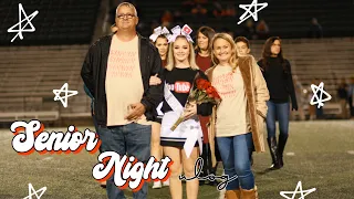 SENIOR NIGHT VLOG *high school cheerleader*