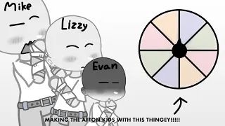 Making the afton kids using a wheel!! ]|[ FNAF skitpost ]|[ TWs in video ]|[ NorthenNeonLights
