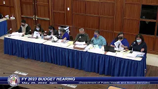 FY 2023 Budget Hearing - Senator Joe S. San Agustin - May 25, 2022 2pm DPHSS