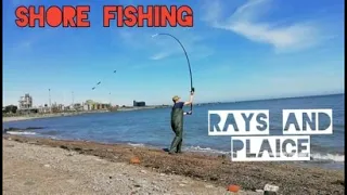 Shore fishing - mostyn docks - a blanker amongst fisherman