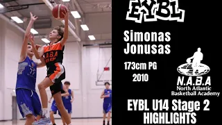 Simonas Jonusas EYBL U14 stage 2 highlights