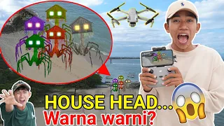 DRONE MENANGKAP NAMPAK M0NST3R HOUSE HEAD WARNA WARNI?? | Drama Parodi | Mikael TubeHD