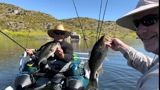 Lake Barrett Fishing: Massive Jig Bite!