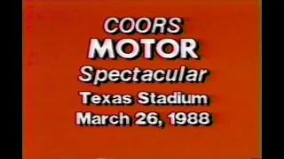 Coors Motor Spectacular - Texas Stadium Video Board Feed - 3/26/1988