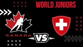 Canada vs. Switzerland 2021 world juniors Dec. 29th, 2020