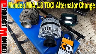 Ford Mondeo Mk4 1.8 TDCI alternator replacement, how to.