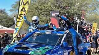 NWM Ford's Gareth Woolridge and Kenny Gilbert win the 2023 1000 Toyota Desert Race in Botswana