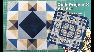 Patchwork Quilt Project - Tutorial S01E01 - LizaDecor.com