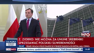 Ziobro: To niemiecki plan likwidacji państw członkowskich UE, na rzecz scentralizowanego państwa