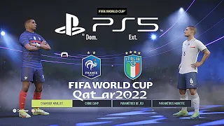 FIFA 22 PS5 FRANCE - ITALY | World Cup Final MOD Ultimate Difficulty Career Mode HDR Next Gen