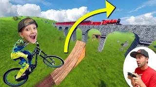 Father & Son BIKE A 5,000 FOOT DEATH JUMP (Descenders)