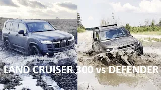Land Cruiser 300 vs Defender off road battle. Toyota vs Land Rover. What is your choice?