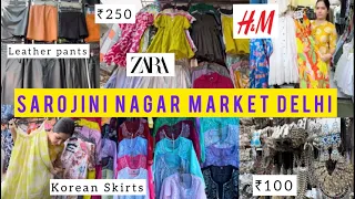 Sarojini Nagar Market Delhi SUMMER COLLECTION 2024 With Shop No. | Korean Skirts | Zara Dresses