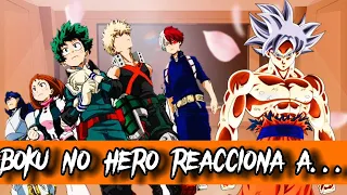 My Hero Academia💥 Reacciona A Son Goku + AMV🧡🐉 / Ver Hasta El Final / El Pasado De Mane...💔