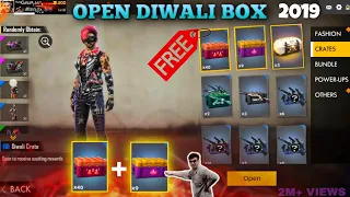 Free fire opening 40 Diwali box / I Got All ? | Elite pass box,Diwali top up| Gun Creates !