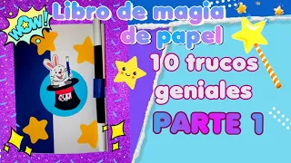 Libro de juegos y trucos de magia fáciles para niños manualidades con papel 🎩 cuando estás aburrido