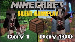 Minecraft Longplay: 100 Days of Relaxing Gameplay
