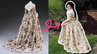 I made a floral gown inspired by the V&A dress on display (because I have to make all of them!)
