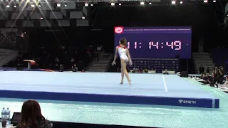 Christina Zwicker CRO FX podium training - 2019 European Championships