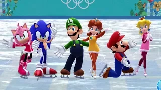 Mario and Sonic at the Sochi 2014 Olympic Winter Games - Figure Skating Pairs (All Songs)