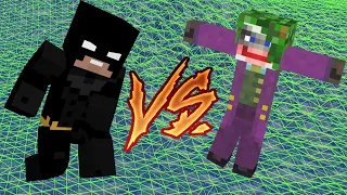 Batman vs Joker Minecraft fight animation funny Бэтмен против Джокера смешная анимация Майнкрафт