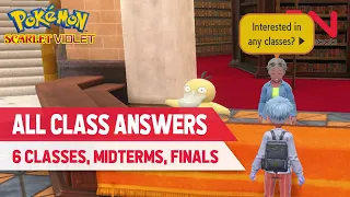 All Class Answers in Pokemon Scarlet and Violet