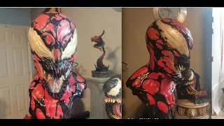 SHORT TAKES: CARNAGE Sideshow/Marvel Life-Size Bust Unboxed #statues #carnage #marvel