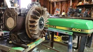 John Deere 400 Garden Tractor Restoration Start to Finish