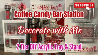 Watch as I create this beautiful Valentines coffee candy bar stand