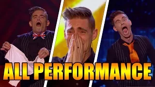 Matt Edwards funniest ever comedy Magician All Performance Britain's Got Talent 2017【GTF】