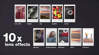 instax mini Evo - Black & Brown - tutorial video - 10 lens effects