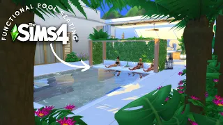 THE SIMS 4 | FUNCTIONAL SUNKEN POOL SEATING HACK! NO CC or MODS #Shorts