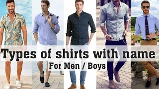 Types of shirts with name for men and boys||Universal gyan