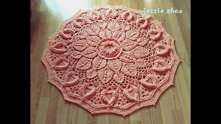 crochet home rug #105/crochet mandala/mandala de ganchillo/mandala de crochê/mandala all'uncinetto