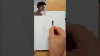 how to draw a portrait using Loomis