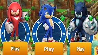 Sonic Dash - Movie Sonic vs Movie Knuckles Unlocked - All Characters Unlocked All Bosses Eggman Zazz