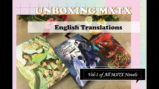 Unboxing Mxtx Novels English Translation Books-1