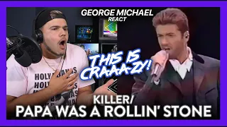 George Michael React Killer/Papa Was a Rollin' Stone LIVE (OFF THE RAILS! OMG) | Dereck Reacts