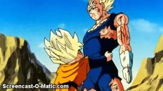 Vegeta knocks out Goten and Trunks