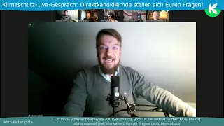 Direktkandidierende im Klimaschutz-Live-Gespräch