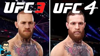 UFC 3 vs. UFC 4 - Graphics & Gameplay Comparison - Conor McGregor