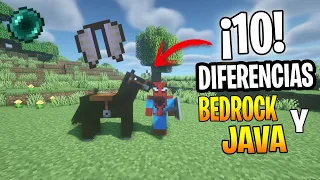10 Diferencias ENTRE Minecraft Bedrock y Java 😱