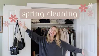 SPRING CLEANING 🌷| huge closet clean-out + decluttering bedroom & kitchen