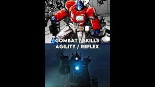 Titan Cameraman ( Upgraded ) vs Optimus Prime #shorts