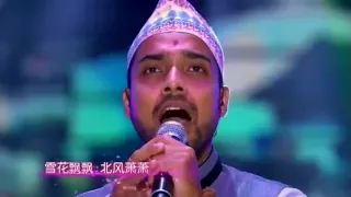 nepal idol sing chinese song in china