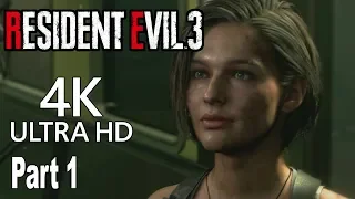 Resident Evil 3 Remake - Walkthrough Part 1 No Commentary [4K]